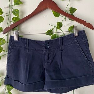 dark Abercrombie and Fitch women's jean shorts